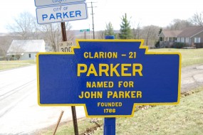 March 2016 photo by Mike Wintermantel shows the marker reinstalled
