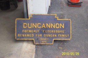 2010 photo by J. Graham of marker as it was returned to Borough
