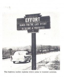 Photo from 1960 newspaper article, courtesy of Monroe Co. Hist. Association.