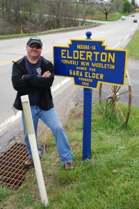 April 2016 photo by Mike Wintermantel shows the marker reinstalled