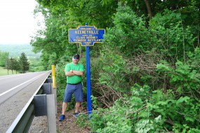 June 2018 photo by Mike Wintermantel shows the marker reinstalled
