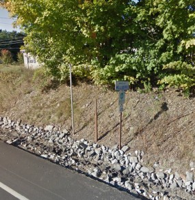 September 2013 image capture from Google Street View shows empty post.